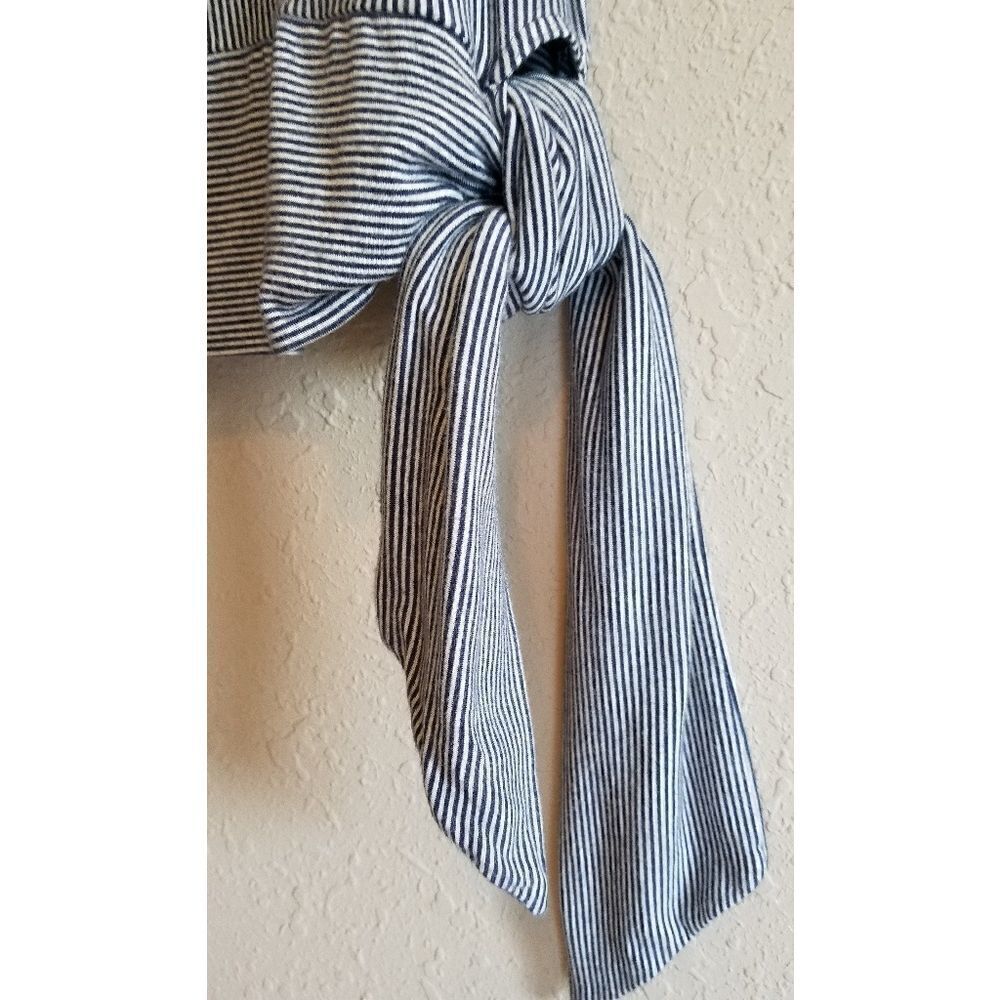 Ann Taylor Navy Striped Top - Picture 4 of 6
